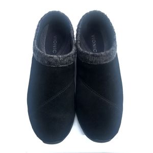 Vionic Womens Arbor Clogs Shoes Black/Gray Shoes
